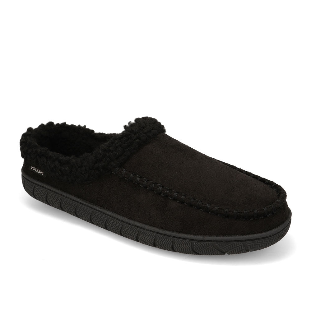 Black-Dockers Mens Walt Clog House Shoe Slippers