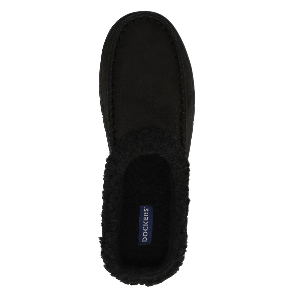 Black-Dockers Mens Walt Clog House Shoe Slippers