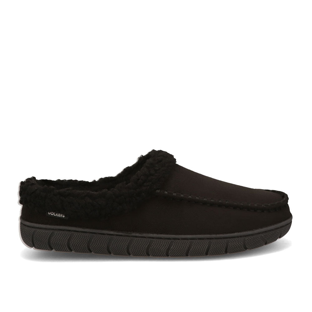 Black-Dockers Mens Walt Clog House Shoe Slippers
