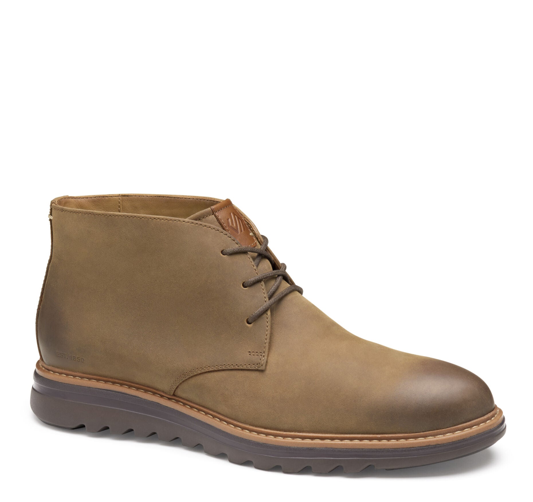 Brown Oiled Full Grain Leather-Johnston & Murphy Men's Braxton Chukka Boot