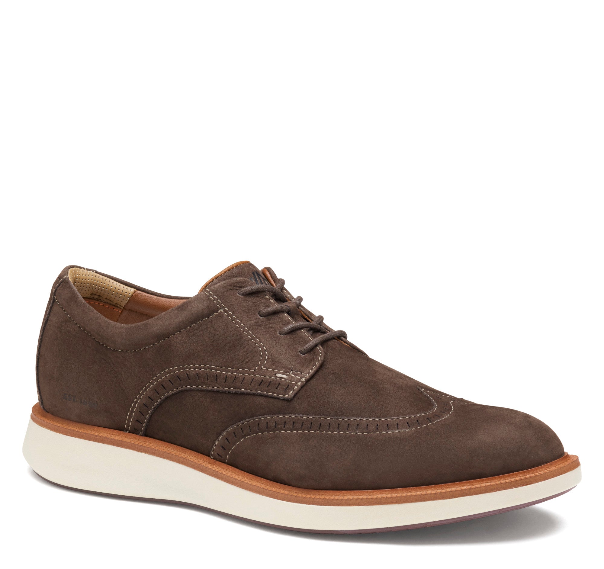 Brown Waterpoof Nubuck-Johnston & Murphy Men's XC Parker Wingtip Lace-Up Oxford Shoe