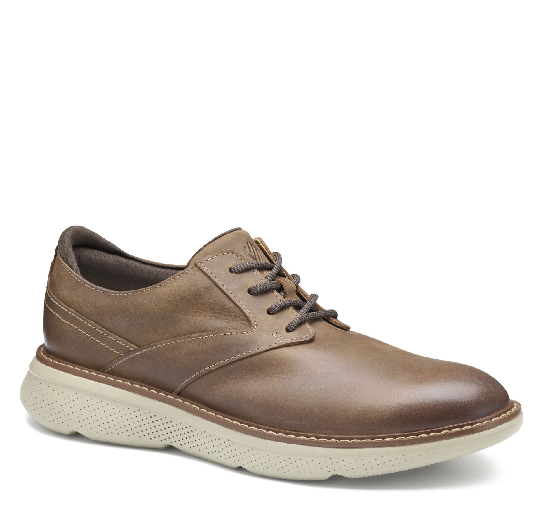 Brown Oiled Full Grain-Johnston & Murphy Men's Hayden Plain Toe Sneaker Dress Casual Shoe