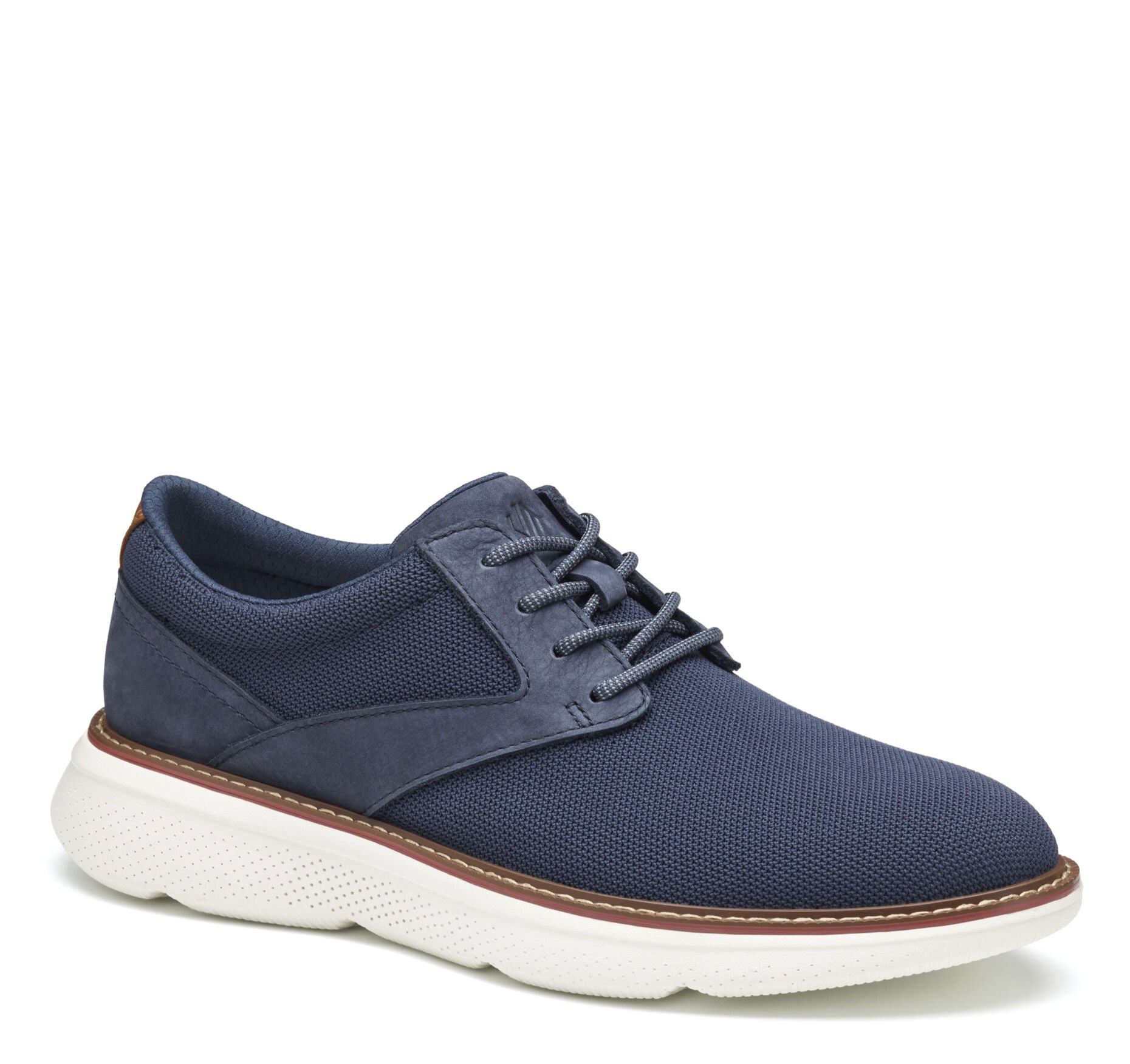 Navy Knit-Johnston & Murphy Men's Hayden Knit Plain Toe Sneaker Dress Casual Shoe