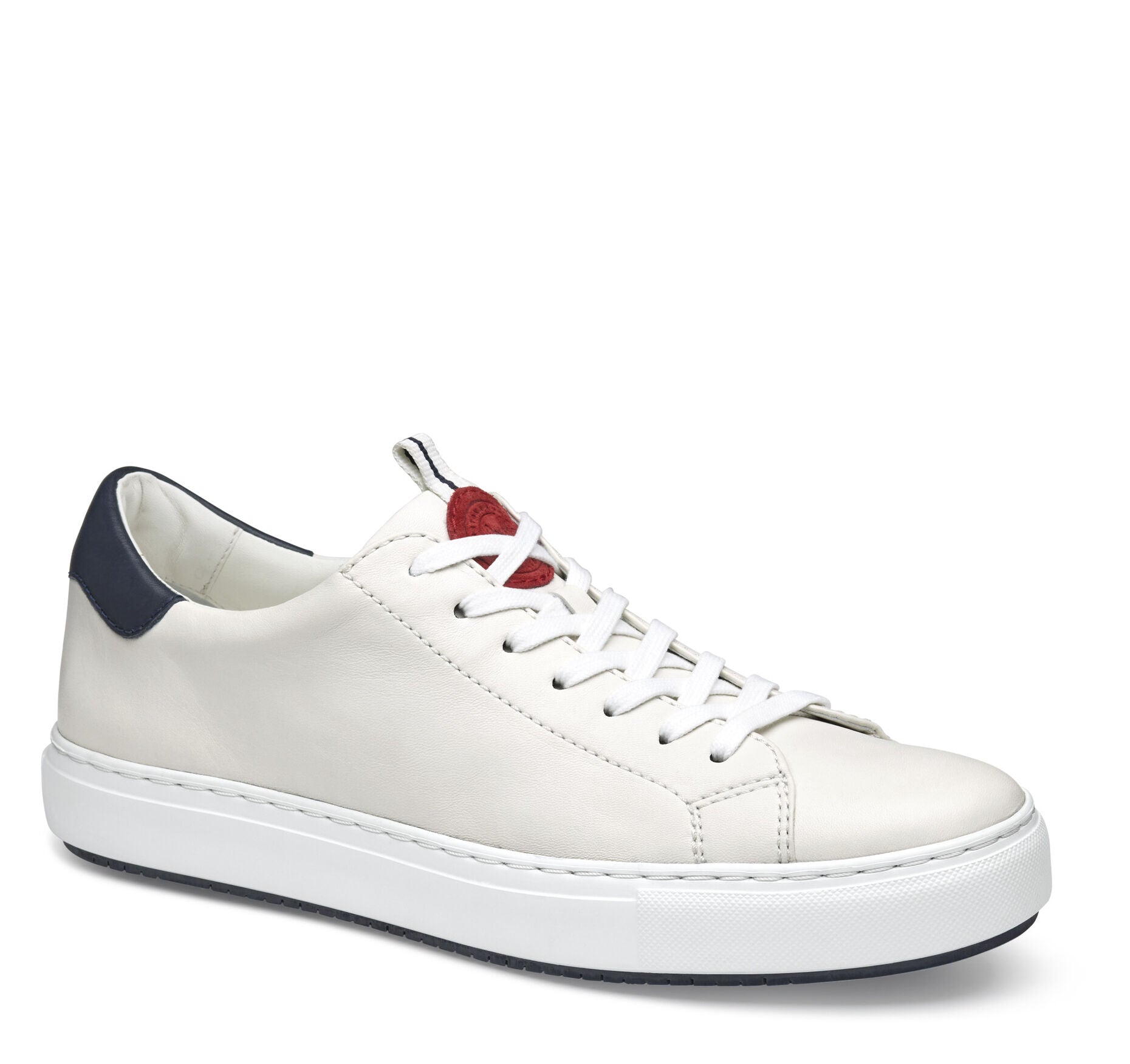 White Sheepskin-Johnston & Murphy Anson Lace-to-Toe Casual Sneaker