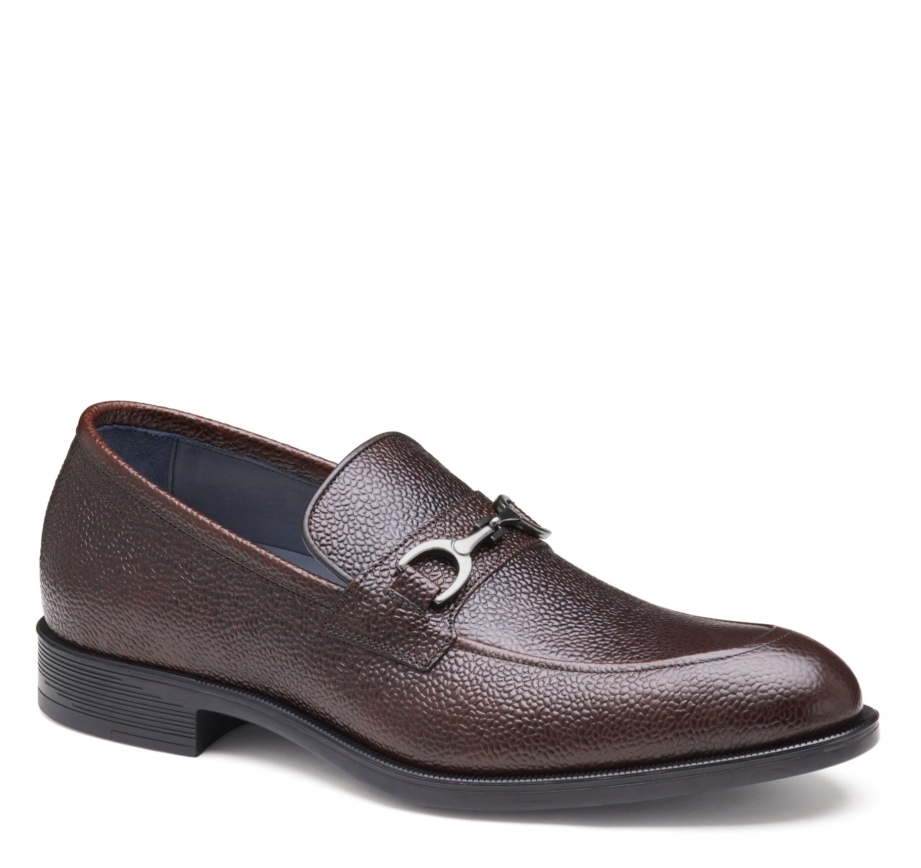 Mahogany English Scotch Grain-Johnston & Murphy Men's Flynch Bit Loafer Dress Shoe
