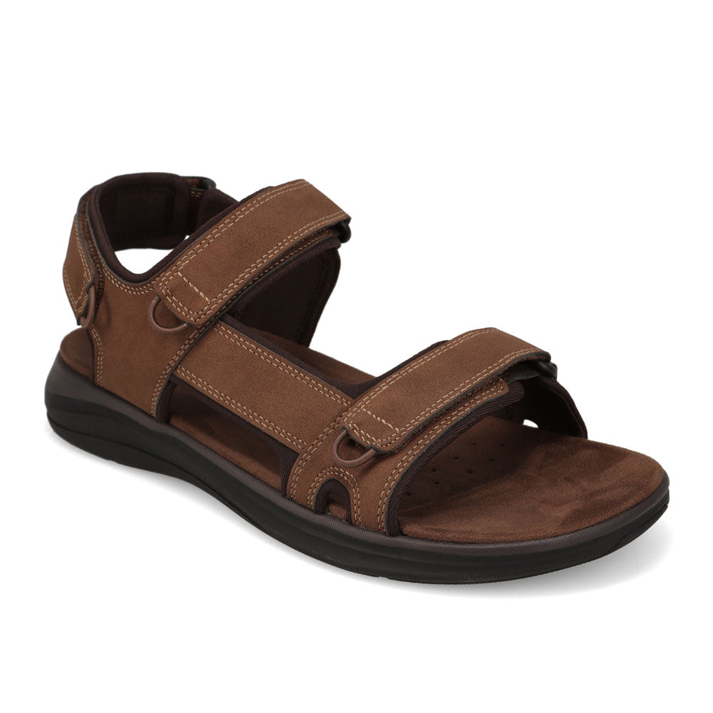 Dark Tan-JARMAN Mens Burton Outdoor Sport Sandals for Men