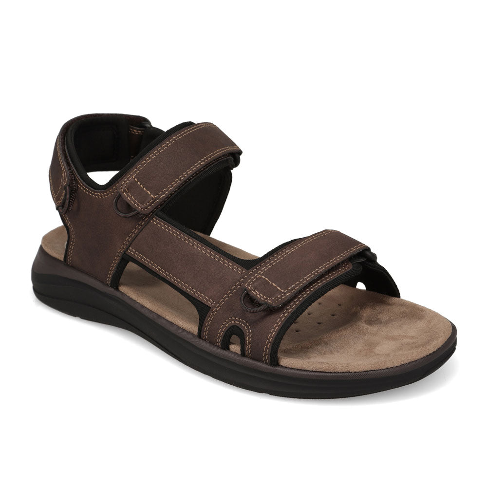 Dark Brown-JARMAN Mens Bishop Outdoor Sport Fisherman Sandal