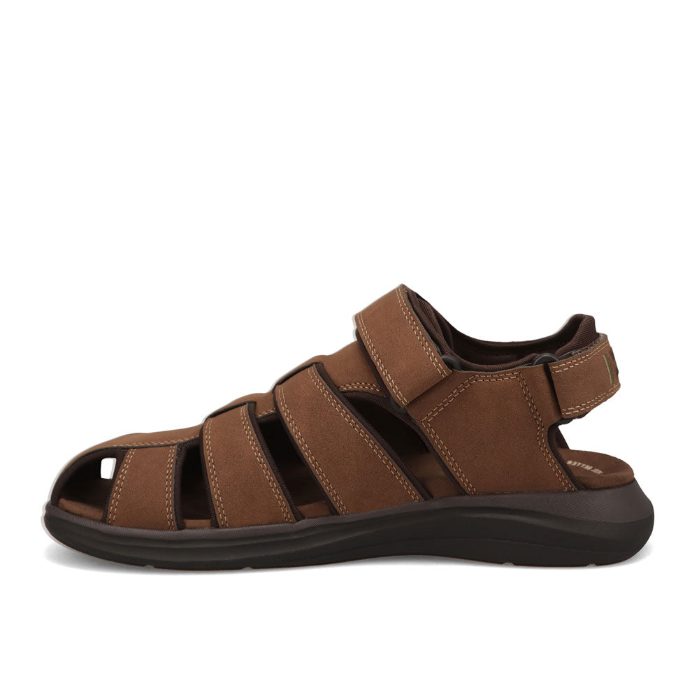 Dark Tan-JARMAN Mens Bishop Outdoor Sport Fisherman Sandal