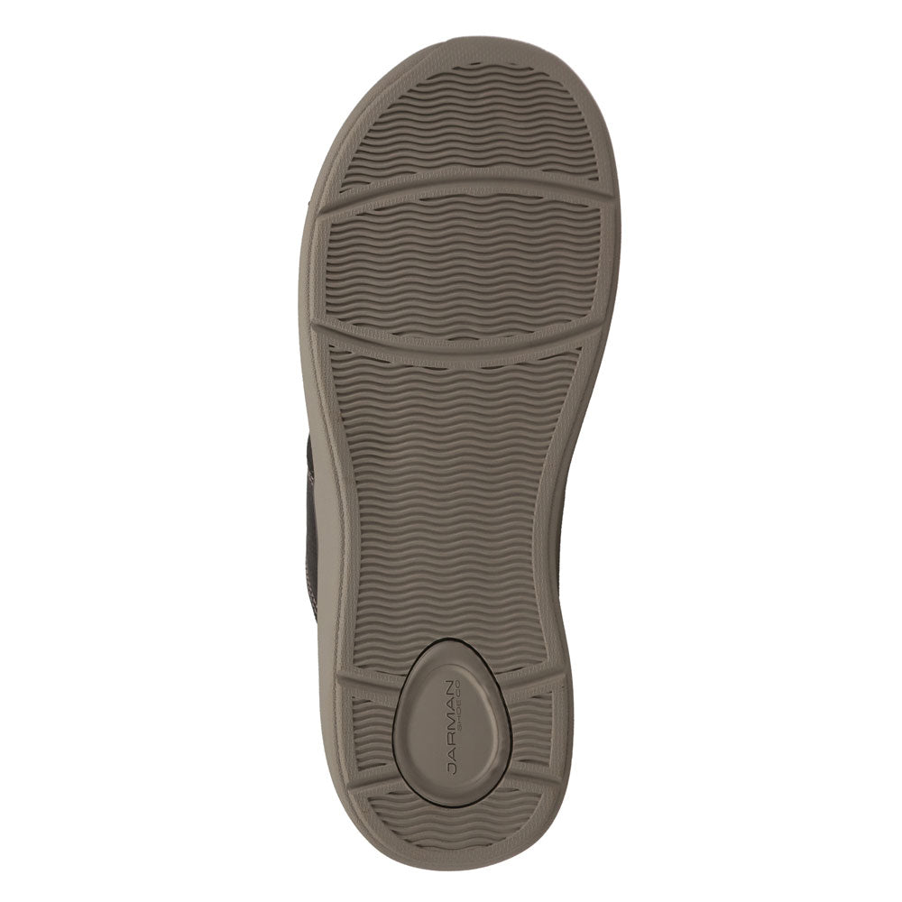 Black-JARMAN Mens Baskin Casual Open Toe Slide Sandal
