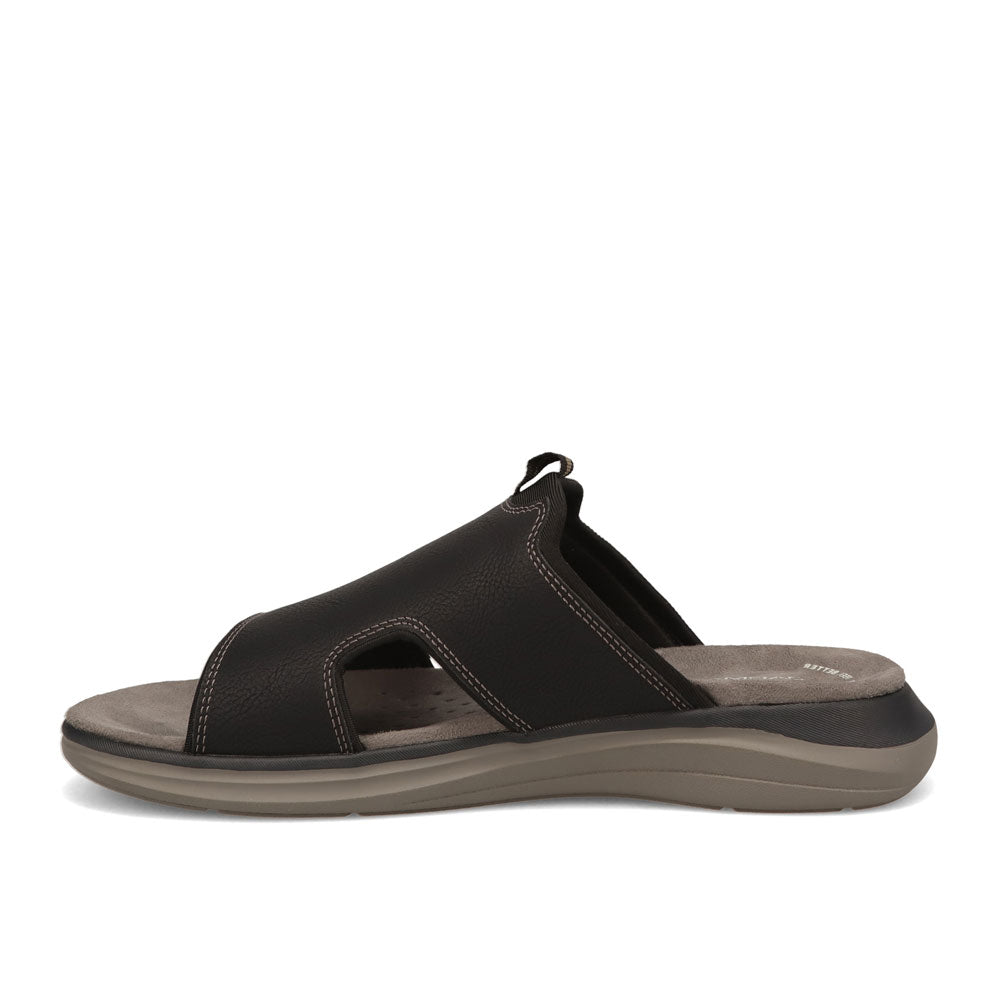 Black-JARMAN Mens Baskin Casual Open Toe Slide Sandal
