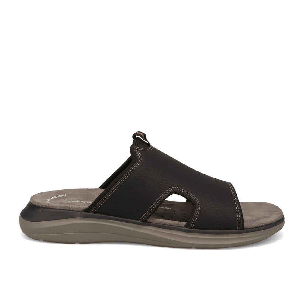 Black-JARMAN Mens Baskin Casual Open Toe Slide Sandal