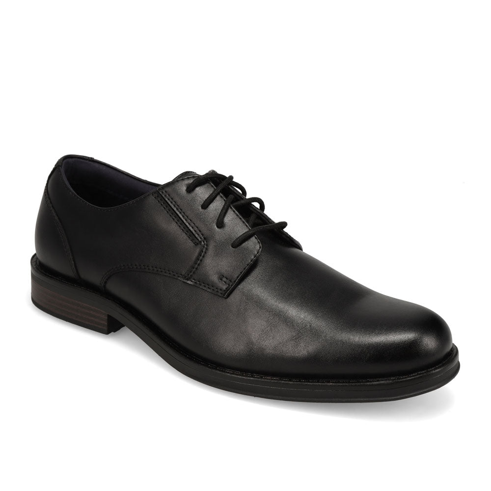 Black-JARMAN Mens Bourne Polished Lace-up Oxford Dress Shoe