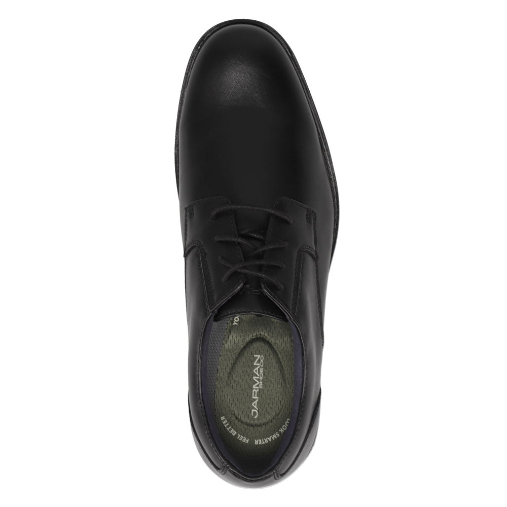 Black-JARMAN Mens Bourne Polished Lace-up Oxford Dress Shoe