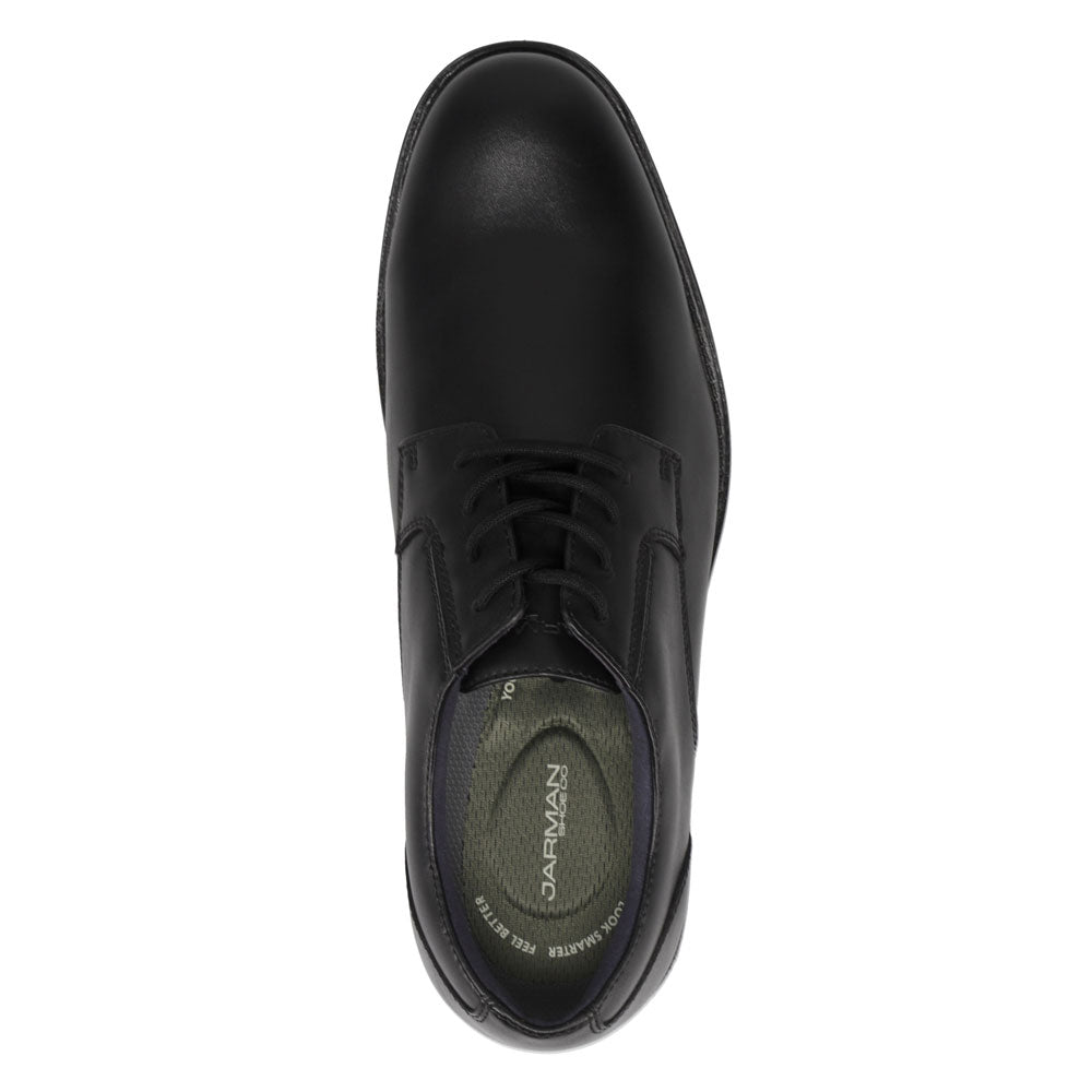 Black-JARMAN Mens Barclay Polished Cap Toe Dress Shoe