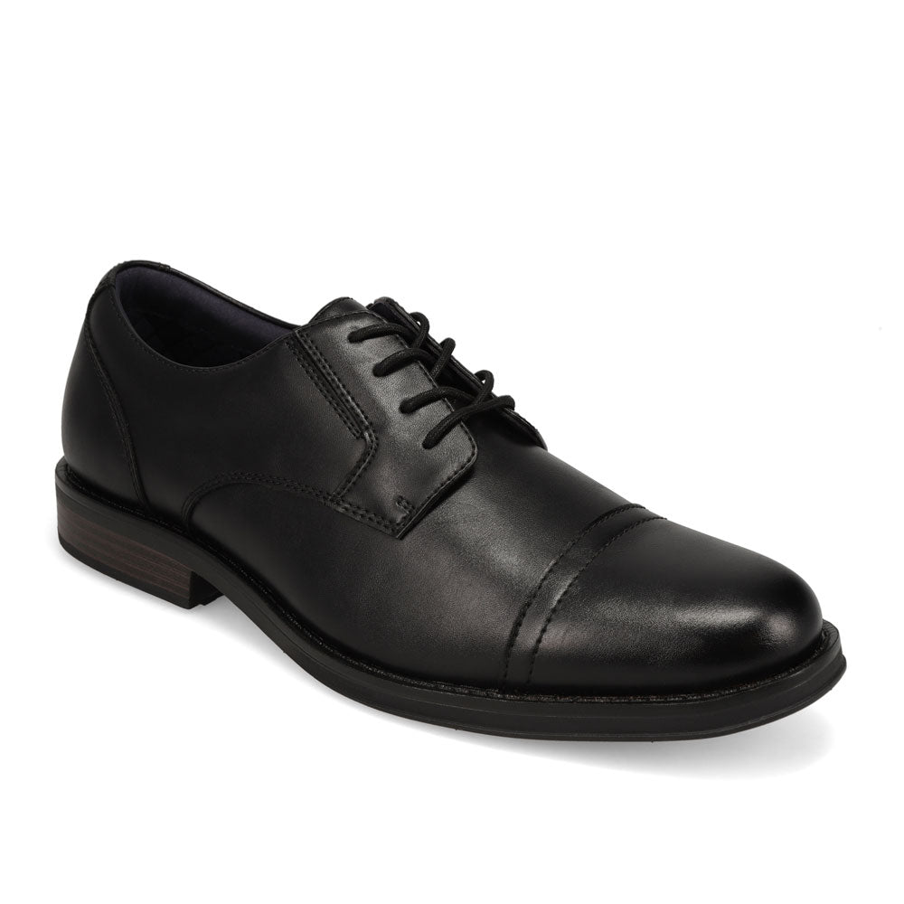 Black-JARMAN Mens Barclay Polished Cap Toe Dress Shoe