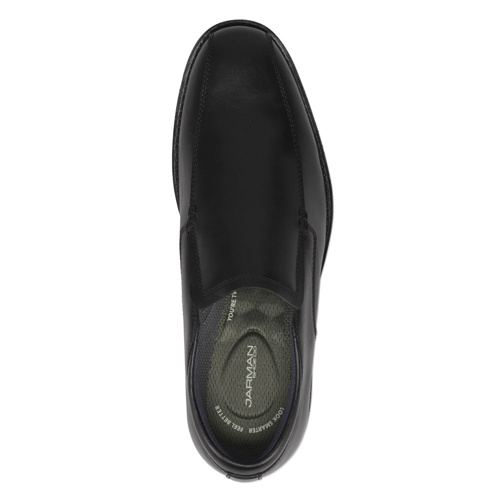 Black-JARMAN Mens Bexley Dress Slip On Loafer Shoe