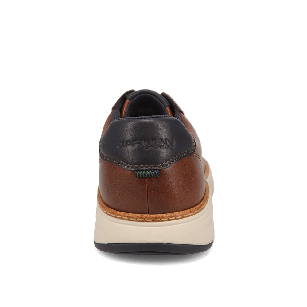Cognac-JARMAN Mens Newell Casual Lace Up Sneaker