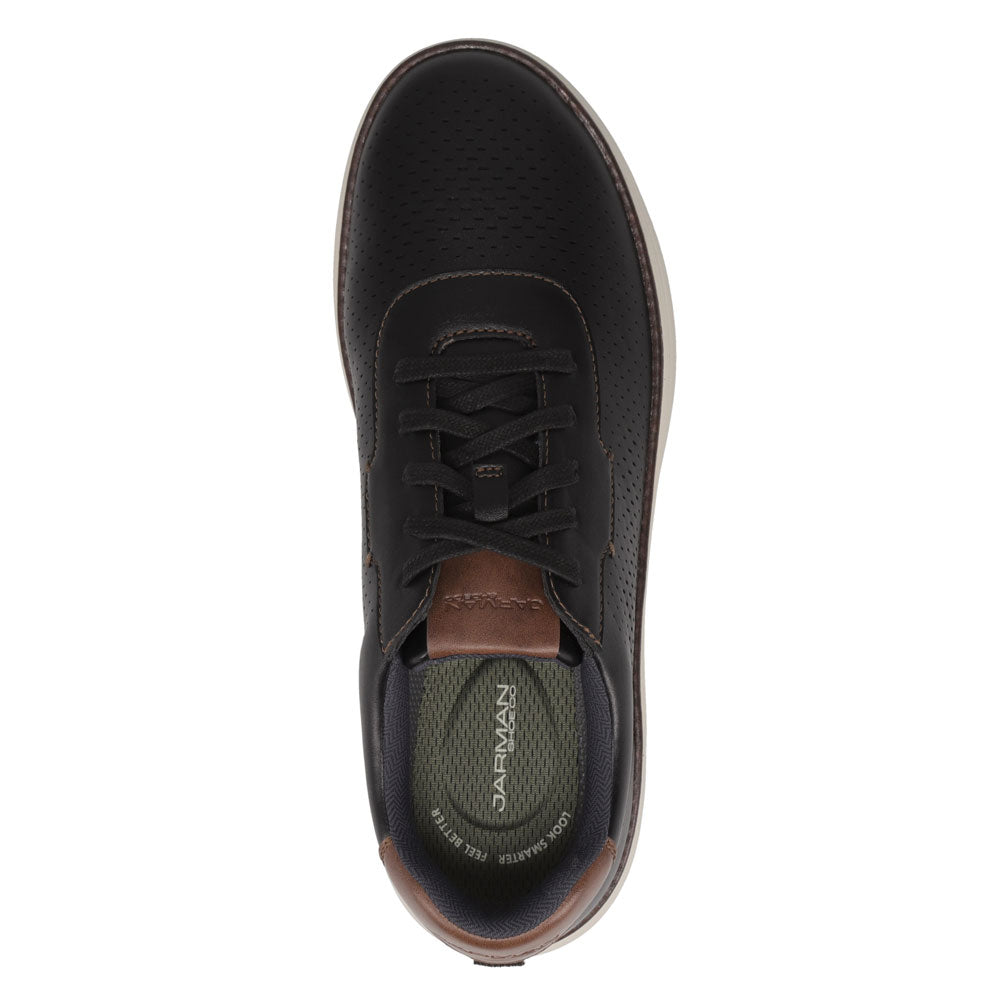 Black-JARMAN Mens Newell Casual Lace Up Sneaker