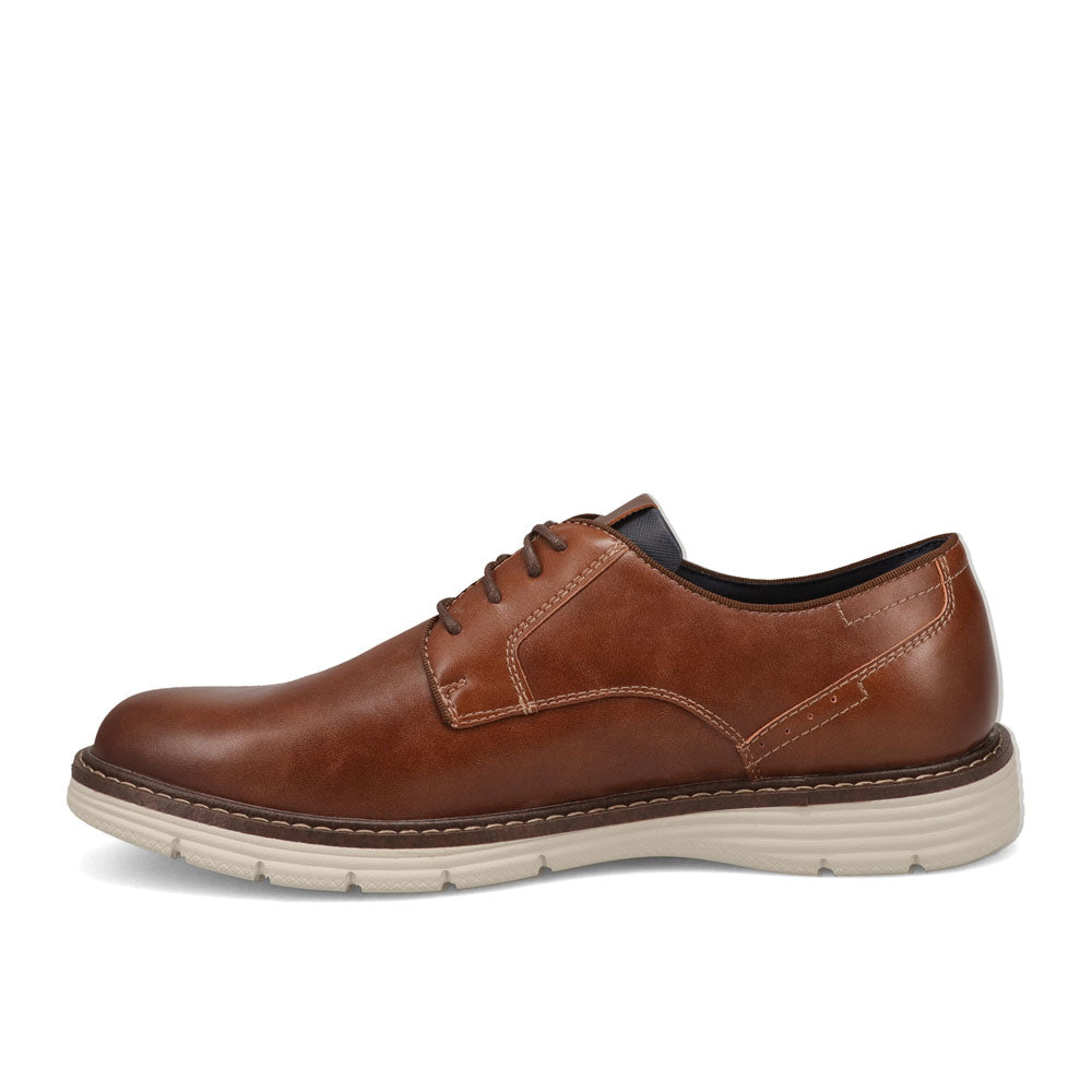 Cognac-JARMAN Mens Elias Casual Lace Up Oxford Shoe