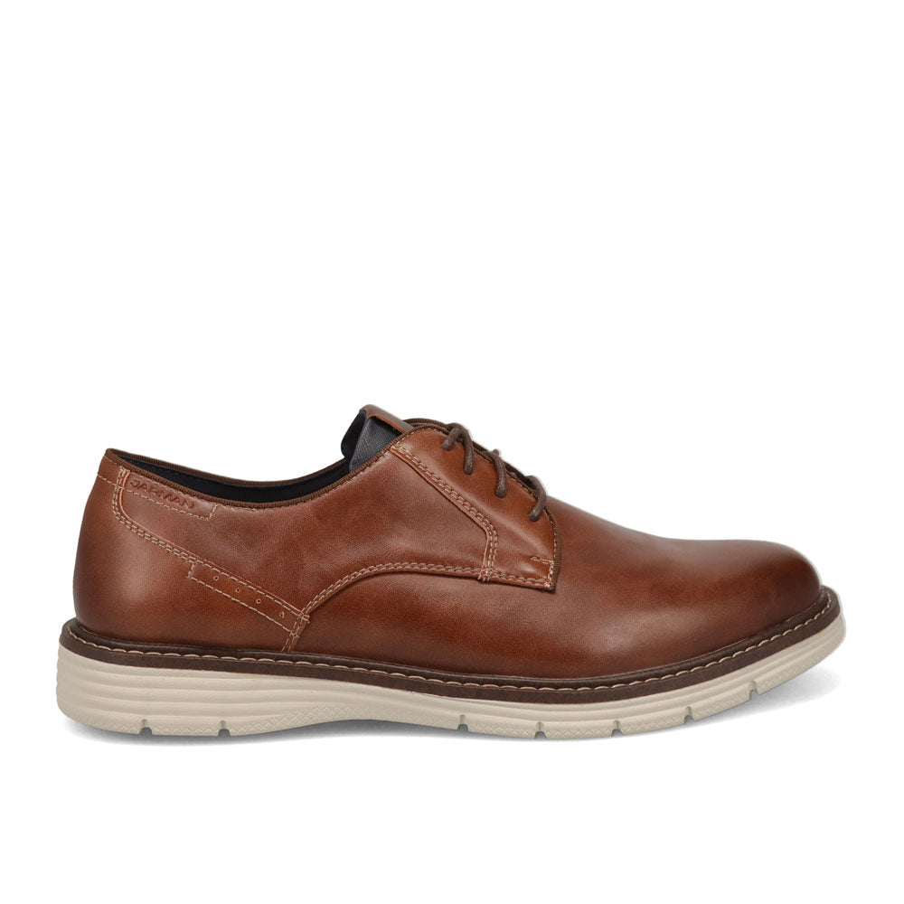 Cognac-JARMAN Mens Elias Casual Lace Up Oxford Shoe