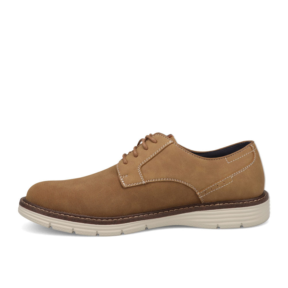 Dark Tan-JARMAN Mens Eldridge Casual Lace Up Oxford Shoe