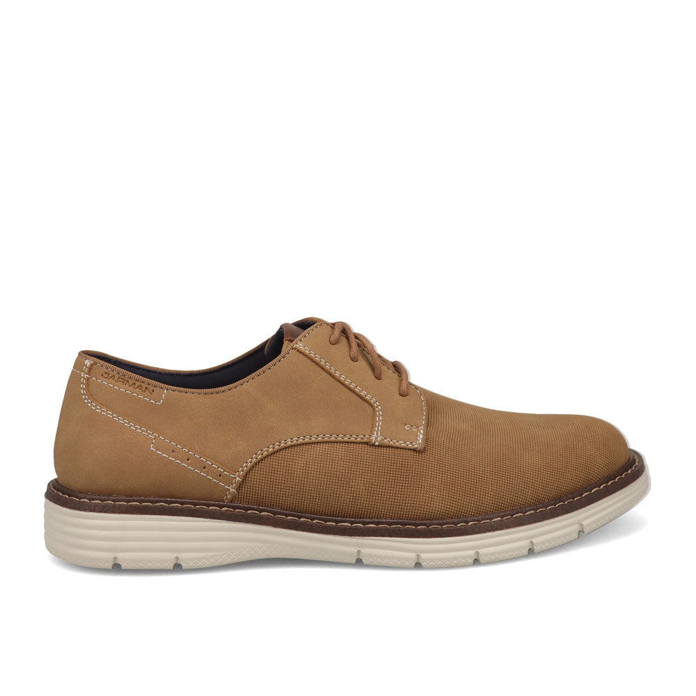 Dark Tan-JARMAN Mens Eldridge Casual Lace Up Oxford Shoe