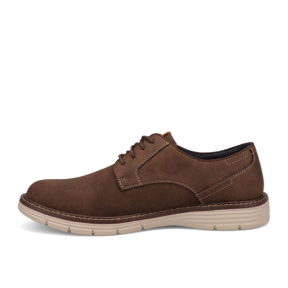 Brown-JARMAN Mens Eldridge Casual Lace Up Oxford Shoe