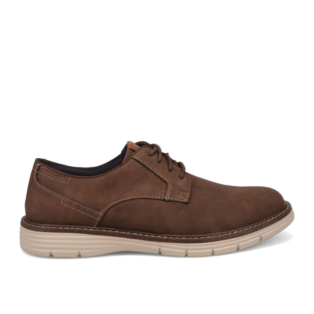 Brown-JARMAN Mens Eldridge Casual Lace Up Oxford Shoe