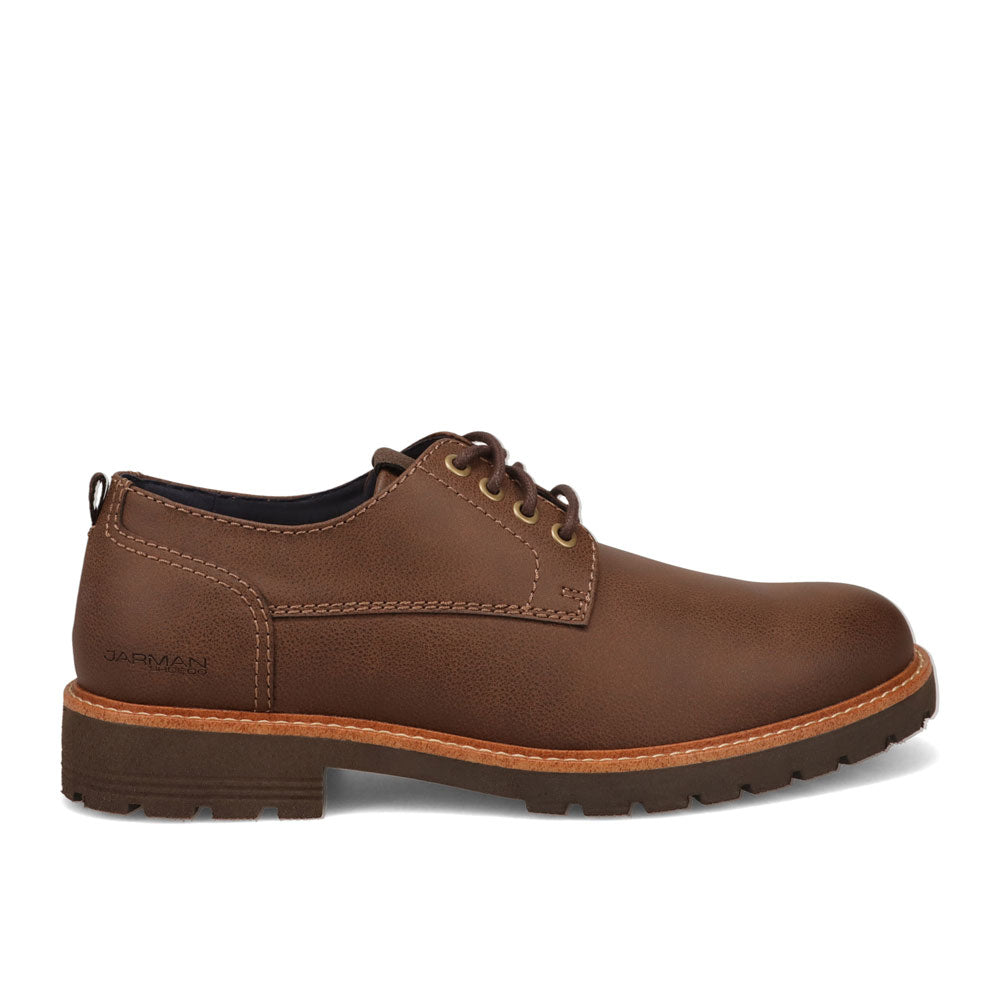 Chestnut-JARMAN Mens Winslow Rugged Casual Lace Up Shoe