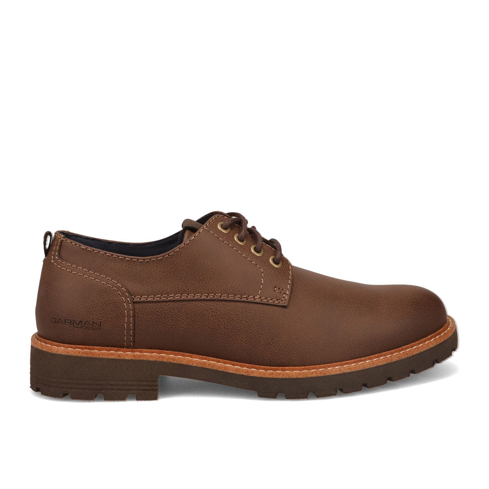Chestnut-JARMAN Mens Winslow Rugged Casual Lace Up Shoe