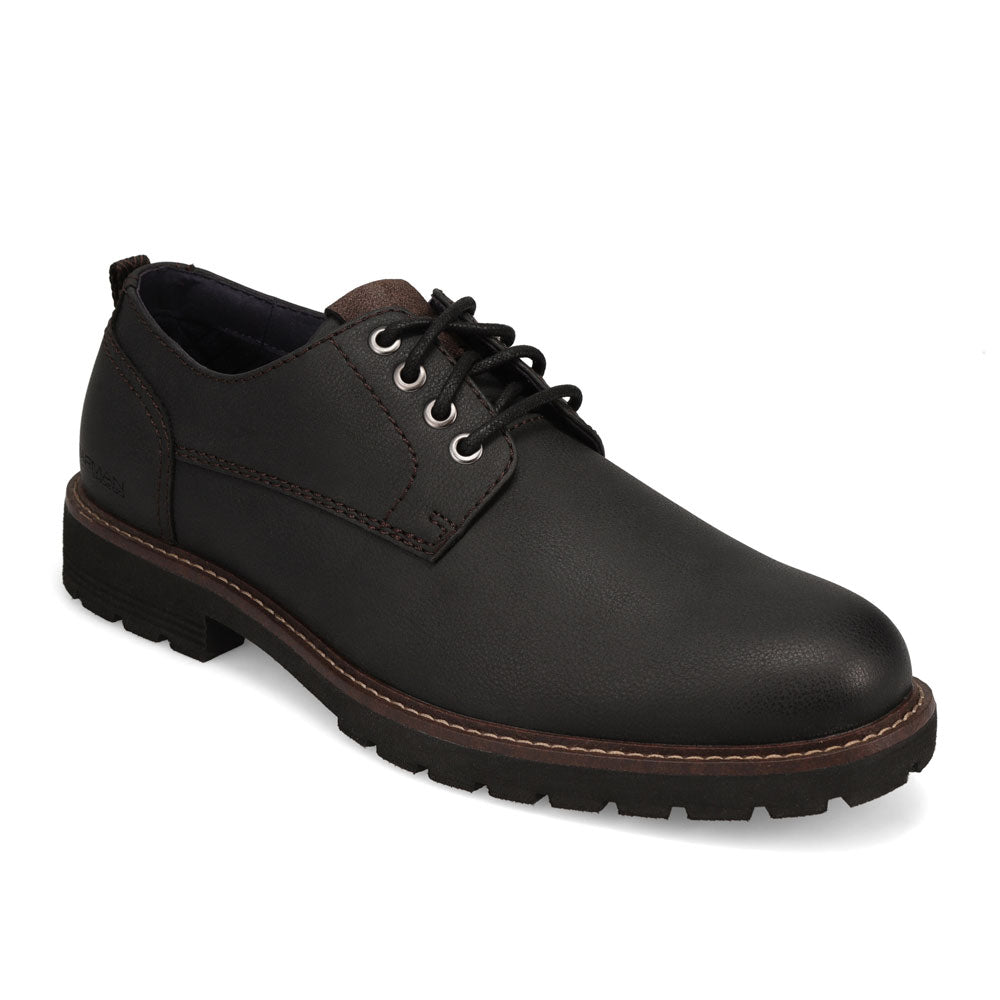 Black-JARMAN Mens Winslow Rugged Casual Lace Up Shoe