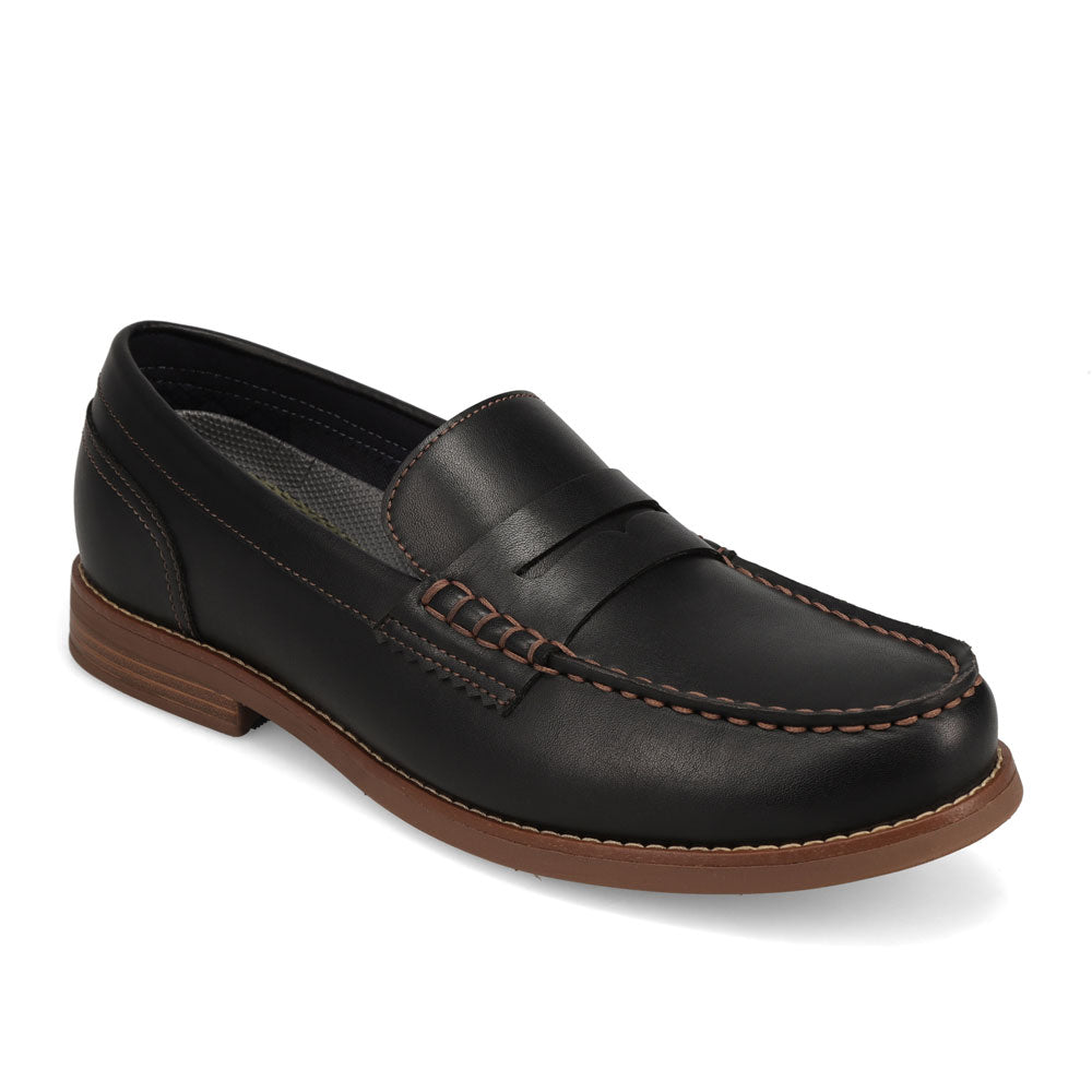Black-JARMAN Mens Percival Slip-On Dress Penny Loafer Shoe