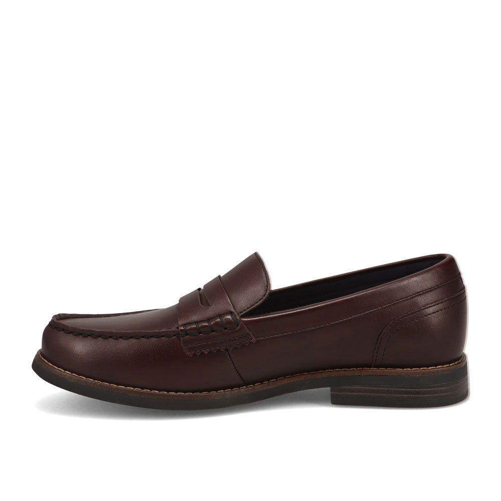 Burgundy-JARMAN Mens Percival Slip-On Dress Penny Loafer Shoe