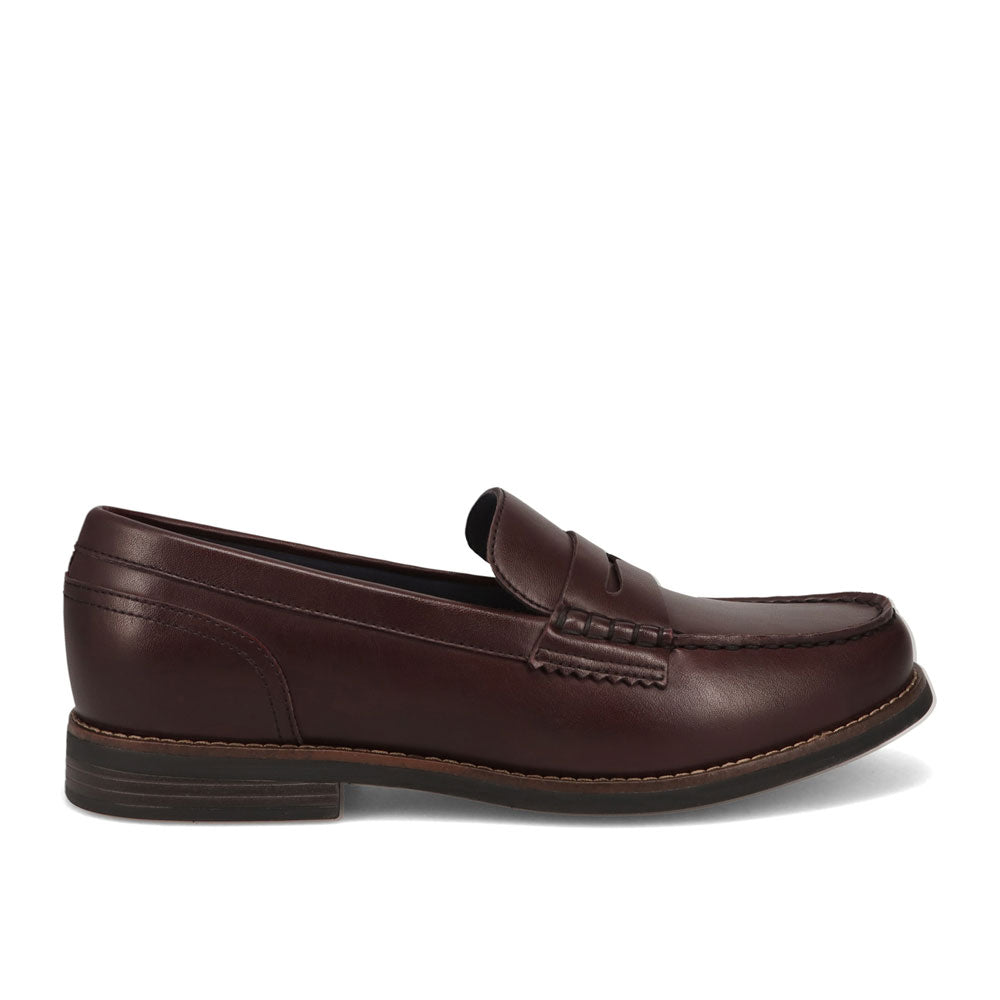 Burgundy-JARMAN Mens Percival Slip-On Dress Penny Loafer Shoe
