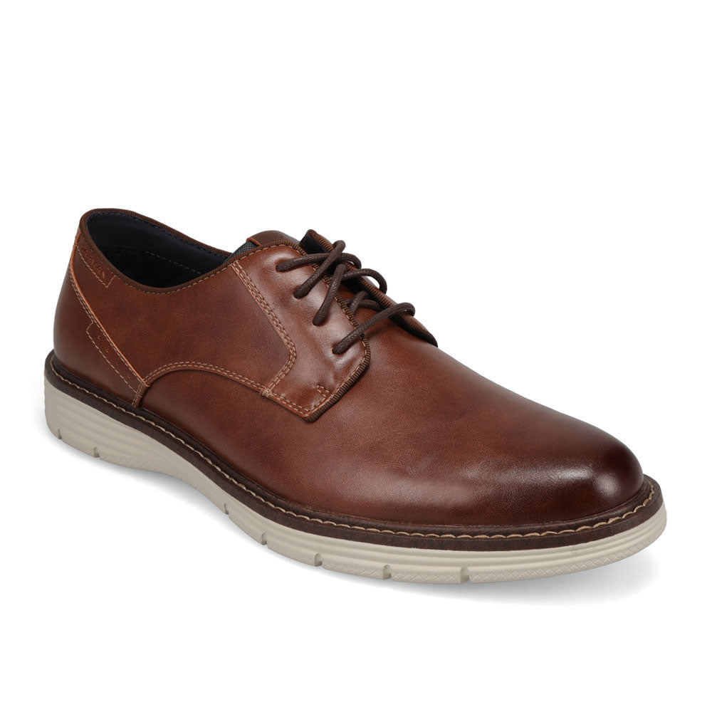 Dark Tan-JARMAN Mens Henning Dress Casual Lace Up Shoe