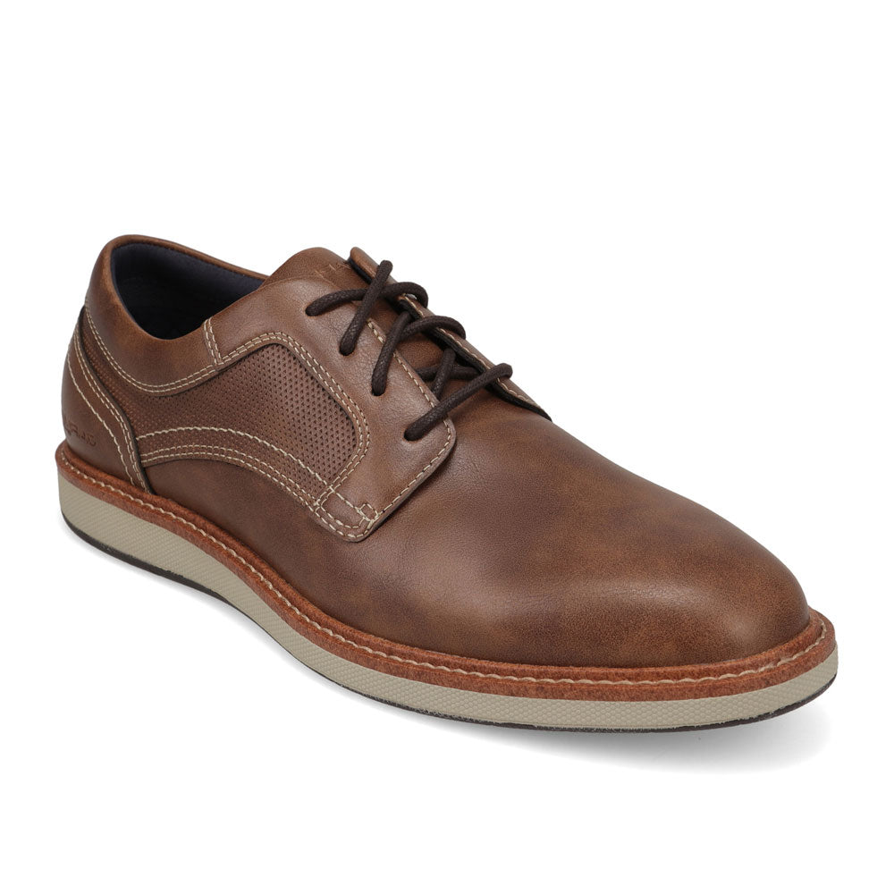 Dark Brown-JARMAN Mens Henning Dress Casual Lace Up Shoe