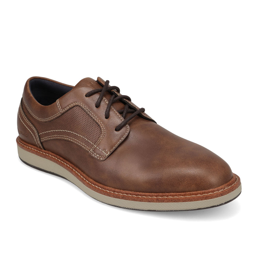 Dark Brown-JARMAN Mens Henning Dress Casual Lace Up Shoe