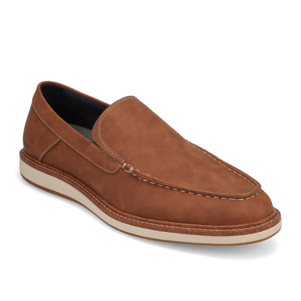 Dark Tan-JARMAN Mens Harris Casual Slip On Loafer Shoe