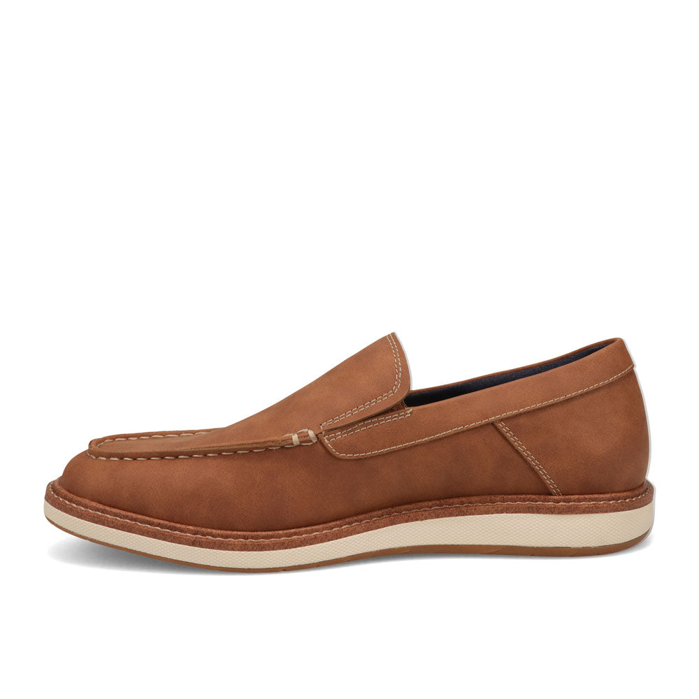 Dark Tan-JARMAN Mens Harris Casual Slip On Loafer Shoe