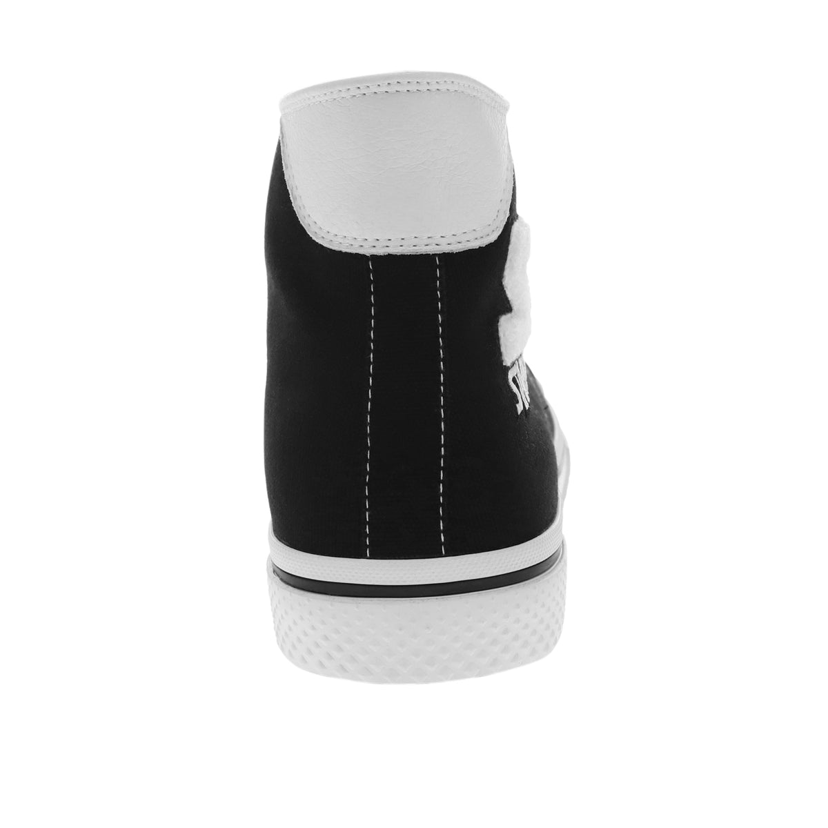 Black/White-Starter Mens Tradition 71 Hi Canvas Hightop Casual Sneaker Shoe