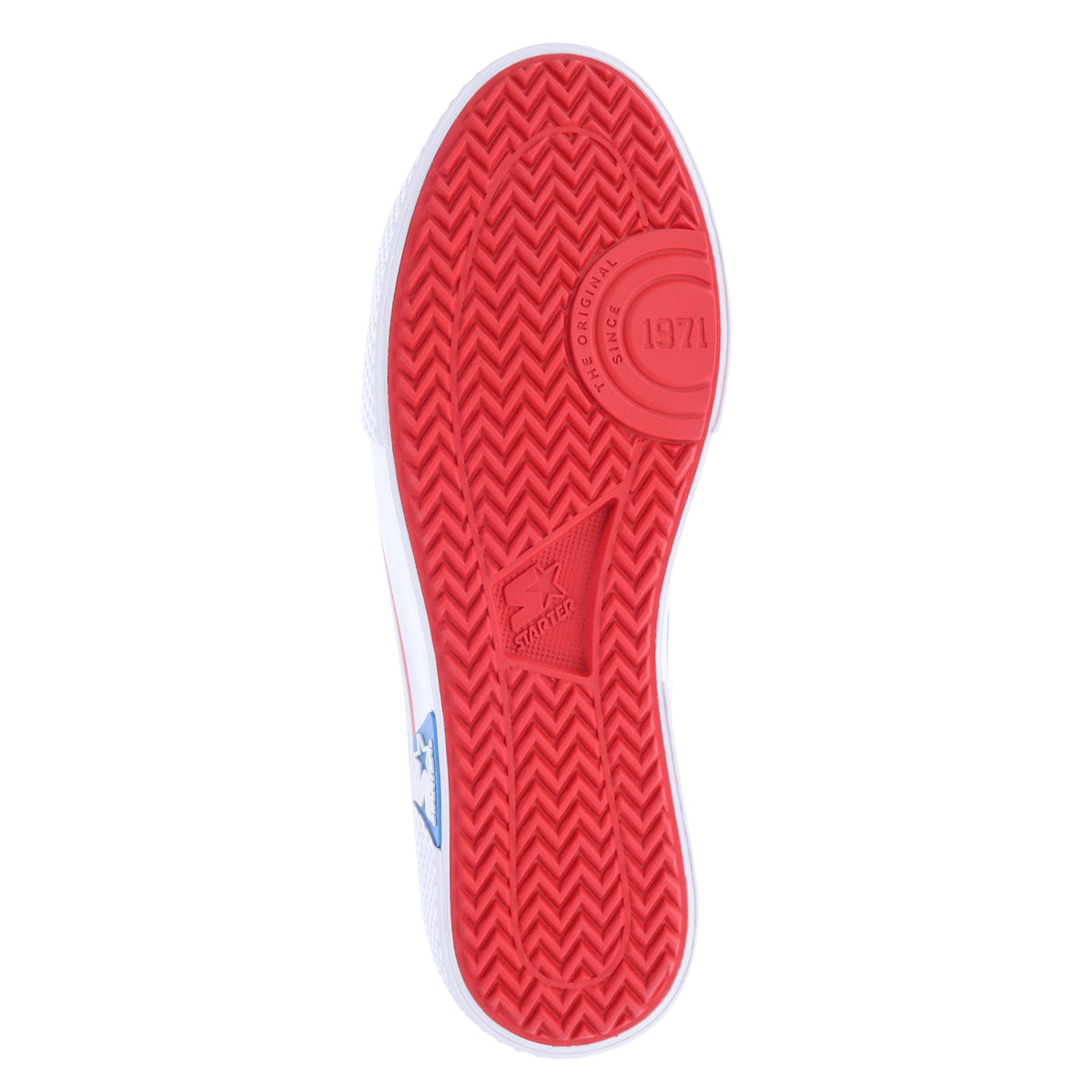 Blue/Red-Starter Mens Tradition 71 Hi Canvas Hightop Casual Sneaker Shoe