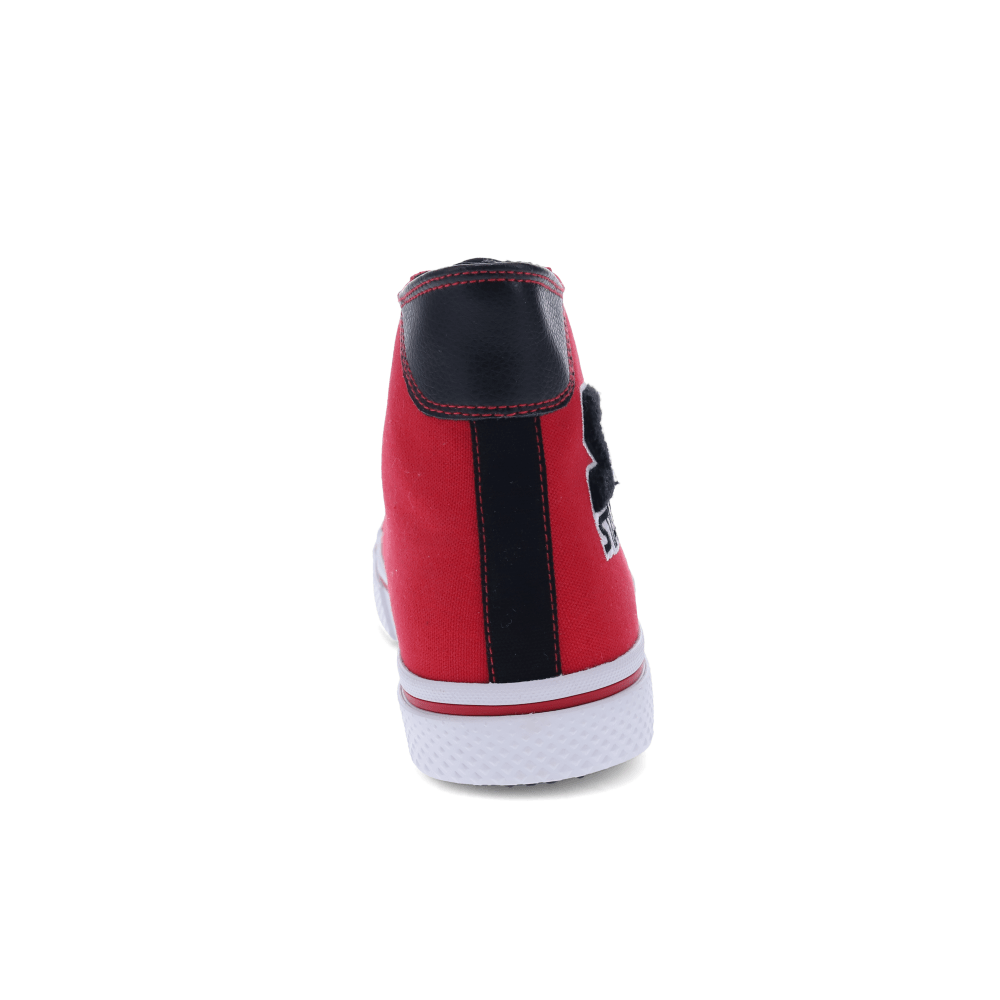 Red/Black-Starter Mens Tradition 71 Hi Canvas Hightop Casual Sneaker Shoe