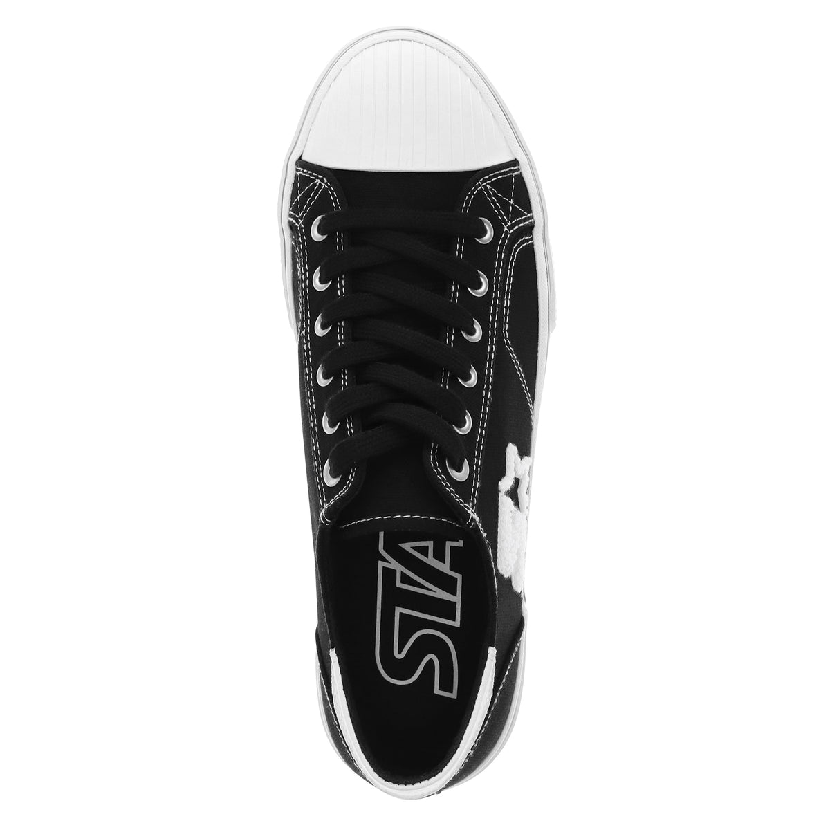Black/White-Starter Mens Tradition 71 Low Canvas Lowtop Casual Sneaker Shoe