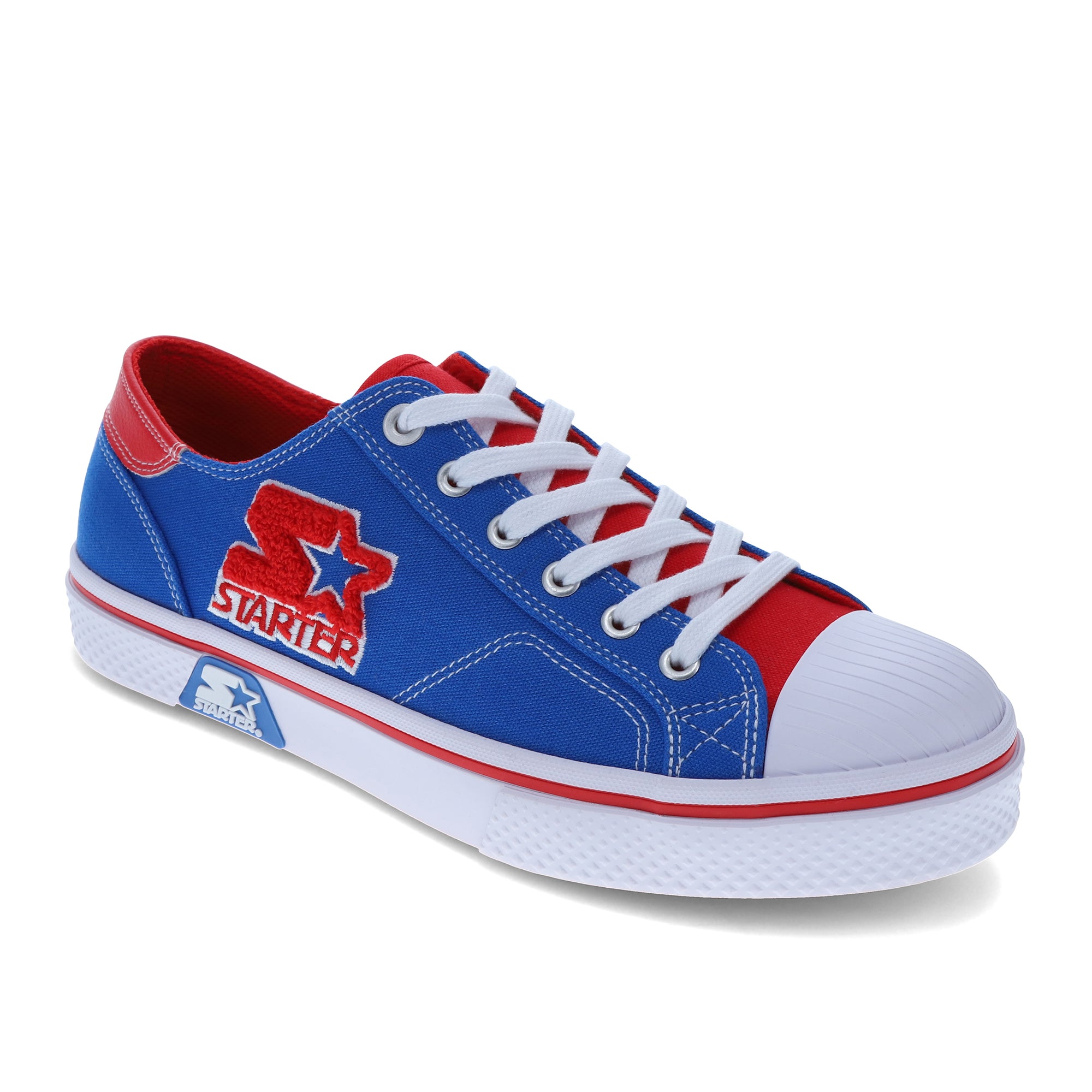 Blue/Red-Starter Mens Tradition 71 Low Canvas Lowtop Casual Sneaker Shoe