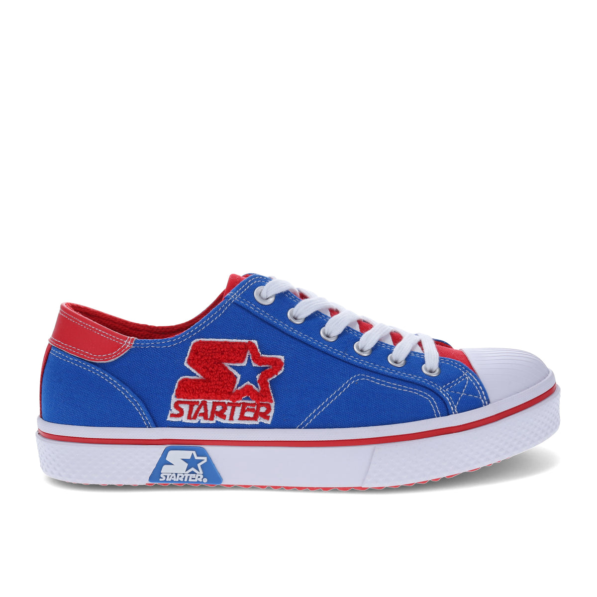 Blue/Red-Starter Mens Tradition 71 Low Canvas Lowtop Casual Sneaker Shoe