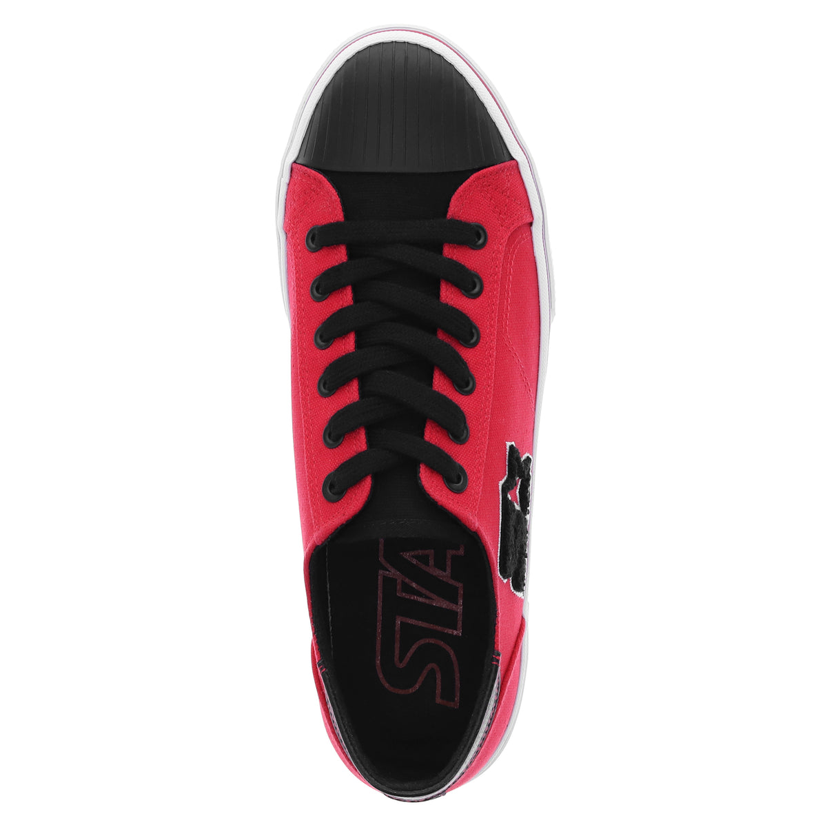Red/Black-Starter Mens Tradition 71 Low Canvas Lowtop Casual Sneaker Shoe