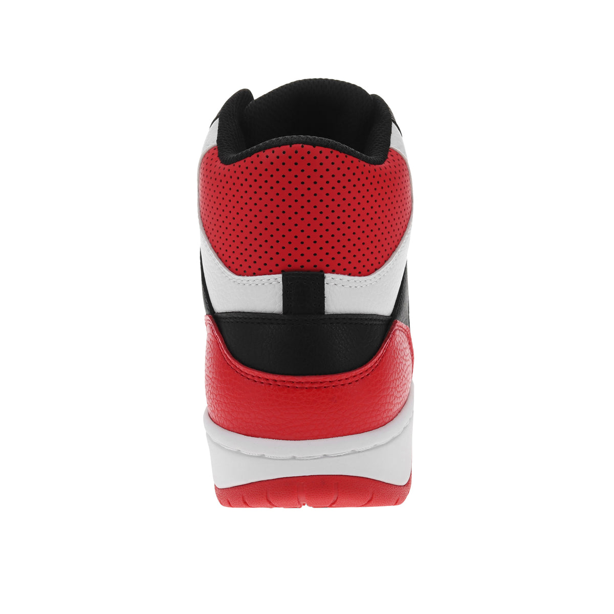 Black/White/Red-Starter Mens Breakaway 88 Mid Vegan Synthetic Leather Casual Lace Up Sneaker Shoe