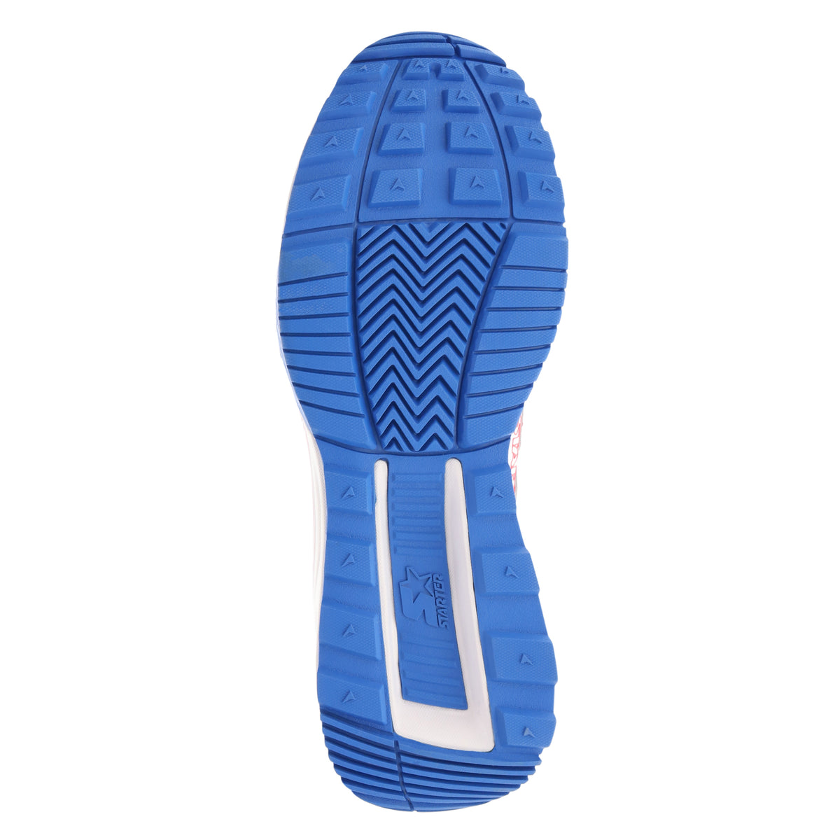 White/Blue-Starter Mens Team Trainer 92 Low Vegan Synthetic Leather Casual Lowtop Sneaker Shoe