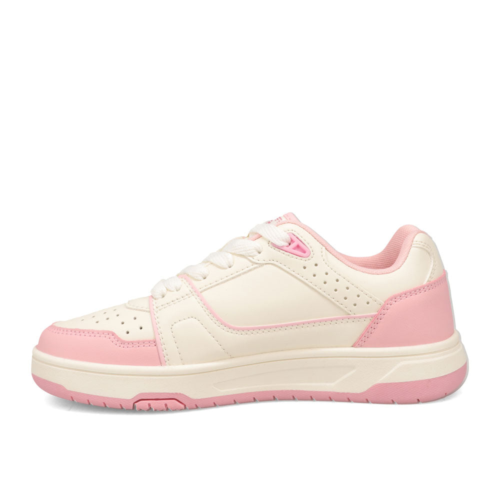 Star White/Rose-Starter Womens Fast Break Low Genuine Leather Sneaker