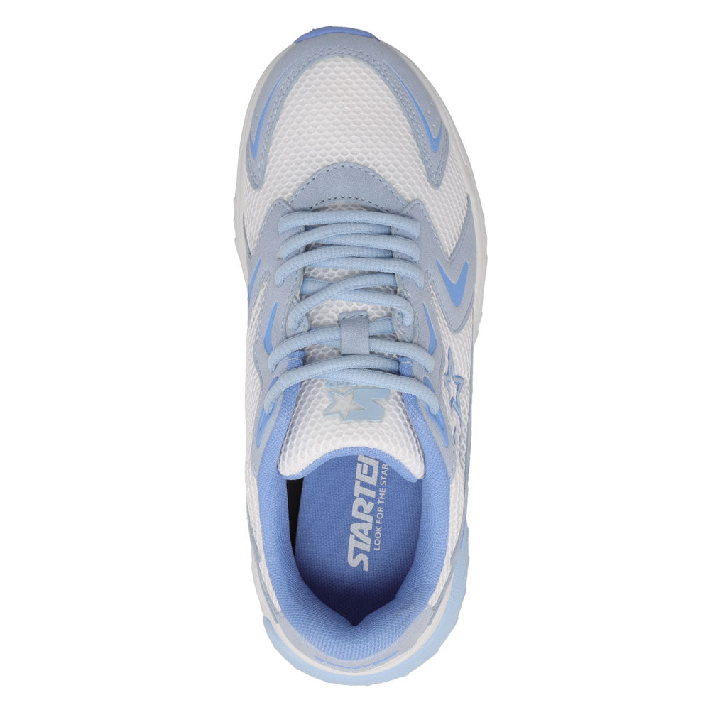 Skyway/Blue-Starter Womens Star Light Synthetic Leather and Mesh Sneaker